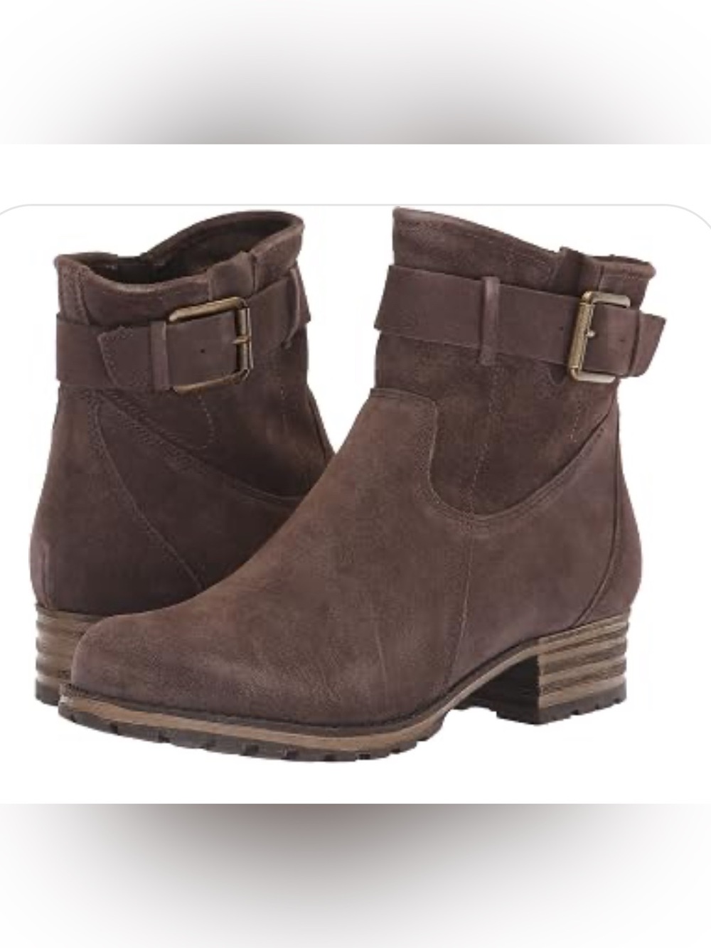 Clarks Marana Amber women's taupe suede ankle boots 7
